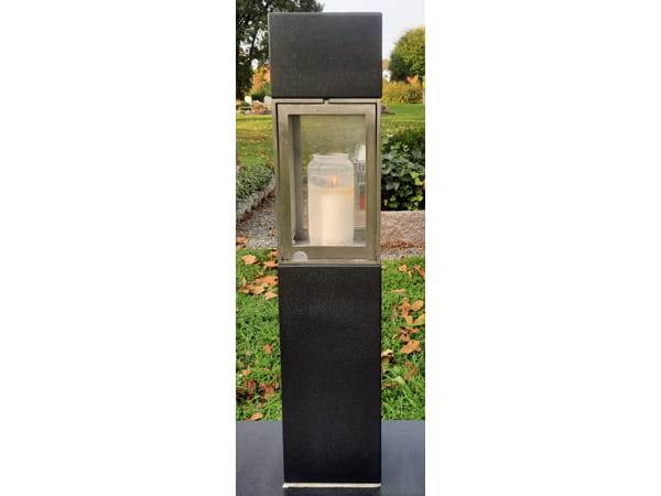 Granit-Edelstahl-Laterne